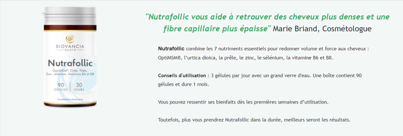 Nutrafollic témoignages